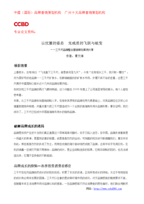 品牌营销策划范文